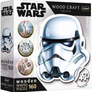 Trefl Puzzle Wood Craft: Star Wars, Rohamosztagos sisak 160 darabos puzzle fából (20188)