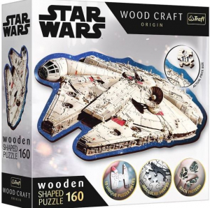 Trefl Puzzle Wood Craft: Star Wars Millenium Falcon 160 darabos puzzle fából (20189)