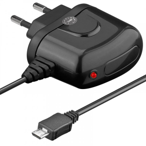 Goobay Hálózati adapter + MicroUSB fekete (43651)