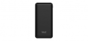 Well Power Bank 20000mAh fekete (PBANK-HERCULES200BK-WL)