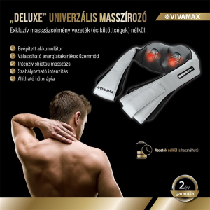 Vivamax GYVM43 DeLuxe univerzális masszírozó akkumulátorral