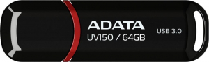 Pen Drive 64GB ADATA UV150 fekete USB 3.0 (AUV150-64G-RBK)