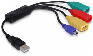 DeLock DL61724 HUB USB 2.0 4 port