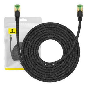 Baseus Braided Cat8 Ethernet RJ45 hálózati kábel 40Gbps, 8m fekete (B0013320C111-06)