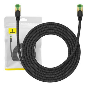 Baseus Braided Cat8 Ethernet RJ45 hálózati kábel 40Gbps, 3m fekete (B0013320C111-04)