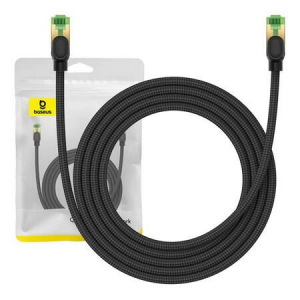 Baseus Braided Cat8 Ethernet RJ45 hálózati kábel 40Gbps, 2m fekete (B0013320C111-03)