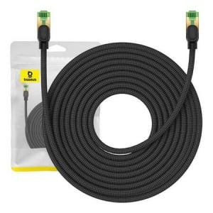 Baseus Braided Cat8 Ethernet RJ45 hálózati kábel 40Gbps, 15m fekete (B0013320C111-08)