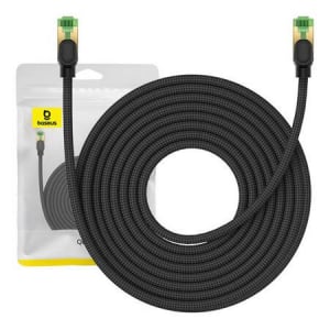 Baseus Braided Cat8 Ethernet RJ45 hálózati kábel 40Gbps, 10m fekete (B0013320C111-07)