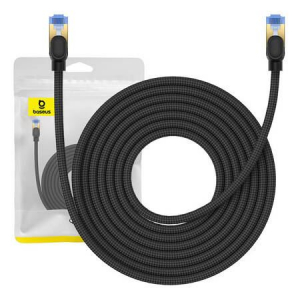 Baseus Braided Cat7 Ethernet RJ45 hálózati kábel 10Gbps, 8m fekete (B0013320B111-06)