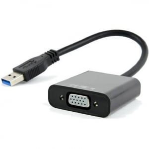 Gembird USB-A - VGA M/F adapter fekete (AB-U3M-VGAF-01)