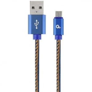 Gembird USB 2.0 A -> USB micro-B M/M adatkábel 2m kék (CC-USB2J-AMmBM-2M-BL)