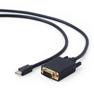 Gembird Mini DisplayPort -> VGA M/M video jelkábel 1.8m fekete (CC-mDPM-VGAM-6)