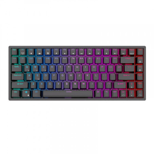 Royal Kludge RK84 RGB mechanikus angol billentyűzet Red switch fekete (RK84 red switch)