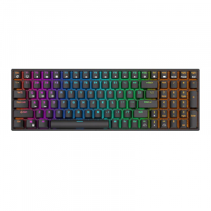 Royal Kludge RK100 RGB mechanikus angol billentyűzet Brown switch fekete (RK100 brown switch)