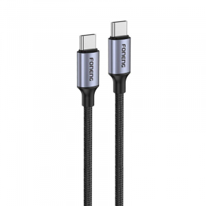 Foneng X95 USB-C - USB-C töltőkábel 1,2m fekete (X95 1.2m C-C)