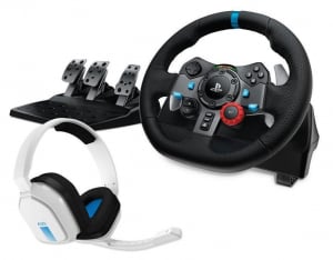 Logitech G29 Driving Force kormány fekete + Astro A10 gaming headset fehér (991-000486)