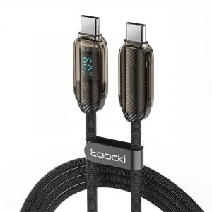 Toocki töltőkábel USB-C - USB-C 60W 1m fekete (TXCTT2-YX2A03)