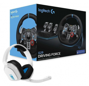 Logitech G29 Driving Force kormány fekete + Astro A10 gaming headset fehér (991-000486)