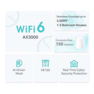 TP-Link Deco X50(2-pack) AX3000 Mesh WiFi 6 rendszer