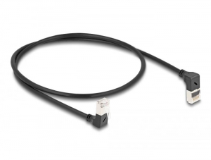 Delock RJ45 h&aacute;l&oacute;zati k&aacute;bel Cat.6A S/FTP 0,5m fekete (80292)