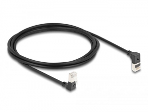 Delock RJ45 h&aacute;l&oacute;zati k&aacute;bel Cat.6A S/FTP 2m fekete (80294)