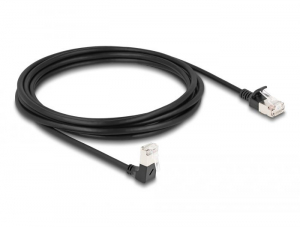 Delock RJ45 hálózati kábel Cat.6A S/FTP 3m fekete (80307)