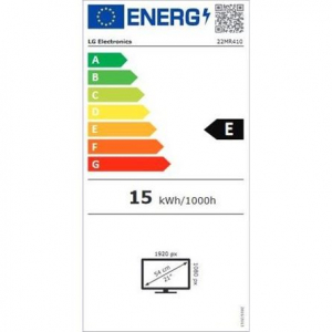 22" LG 22MR410-B LCD monitor fekete