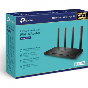 TP-Link Archer AX17 AX1500 Wi-Fi router fekete (ARCHER AX17)