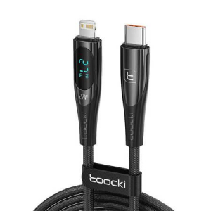 Toocki töltőkábel USB-C - Lightning 27W 1m fekete (TXCTL-XY205)