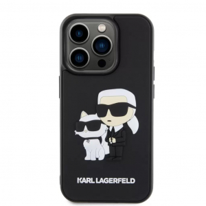 Karl Lagerfeld Apple iPhone 15 Pro tok fekete (KLHCP15L3DRKCNK)