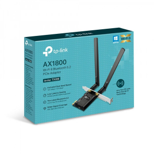 TP-Link ARCHER TX20E AX1800 PCIe Dual Band Wireless és Bluetooth 5.2 Adapter