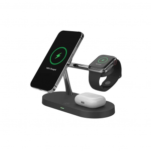 Tech-Protect A14 3az1-ben MagSafe QI töltő fekete (126507)