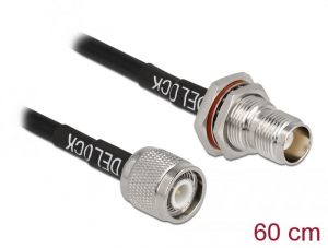 Delock antennakábel TNC-dugó - TNC-hüvely RG-58 0,6m (90012)