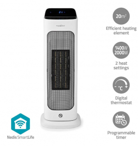 SmartLife kerámia PTC ventilátorfűtő fehér (HTFA20WTW)