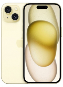 Apple iPhone 15 128GB mobiltelefon sárga