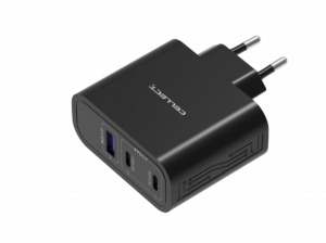 Cellec MTCB-PD65W-BK 2xUSB-C + USB-A hálózati töltő adapter gyorstöltő funkcióval fekete