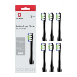 Oclean Professional clean elektromos fogkefe pótfej 6db fekete (OCL553864)