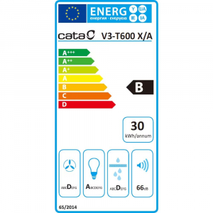 Cata VV3-T600 X kürtős páraelszívó inox