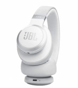 JBL LIVE 770 BTNC Bluetooth zajszűrős fejhallgató fehér (JBLLIVE770NCWHT)