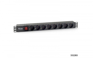 Equip 333283 19" PDU, 8 csatlakozó, 1U, kapcsoló