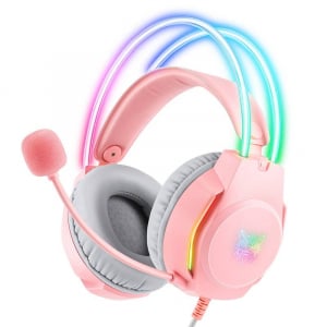 ONIKUMA X26 vezetékes gaming fejhallgató pink (X26P)