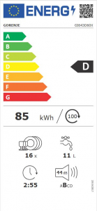 Gorenje GI643D60X beépíthető mosogatógép fehér