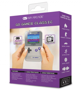 My Arcade DGUN-3910 Go Gamer Classic hordozhat&oacute; j&aacute;t&eacute;kkonzol sz&uuml;rke - lila (300 j&aacute;t&eacute;k)