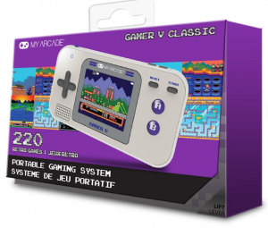 My Arcade DGUN-3920 Gamer V Classic hordozhat&oacute; j&aacute;t&eacute;kkonzol sz&uuml;rke - lila (220 j&aacute;t&eacute;k)