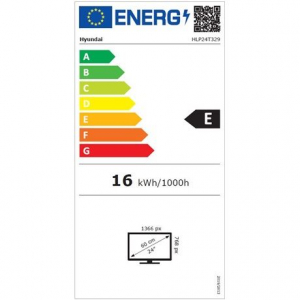 Hyundai HLP HLP24T329 24" HD LED TV fekete