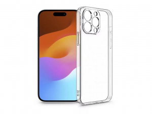Haffner Clear Case Apple iPhone 15 szilikon tok kameravédővel átlátszó (PT-6799)