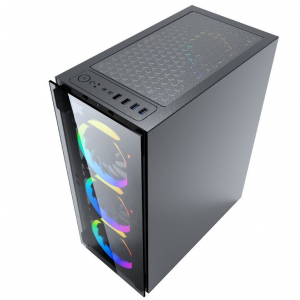 Gembird Fornax 1500RGB táp nélküli ház fekete (CCC-FC-1500RGB)