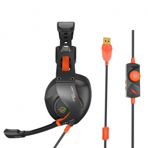 Meetion HP099 gaming headset fekete-narancs (MT-HP099BO)