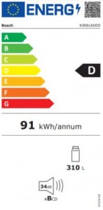 Bosch KIR81ADD0 beépíthető hűtőszekrény