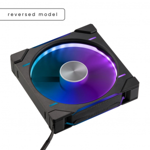 Phanteks PH-F140D30 140MM SINGLE Reverse Black ház hűtő ventilátor fekete (PH-F140D30R_DRGB_PWM_BK01)
